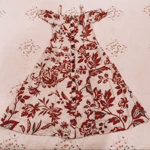 ANTHROPOLOGIE, Floral Maxi Dress, Size 2